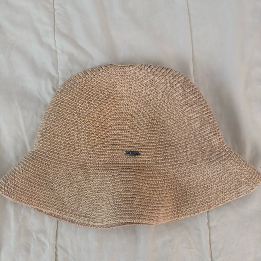 Nine West Tan Woven Hat